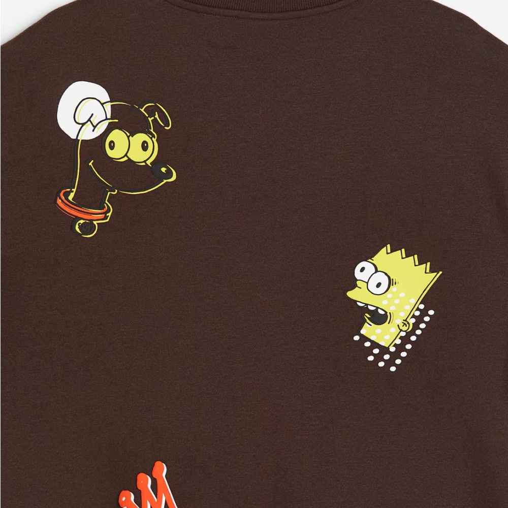 H &M The Simpson LOOSE FIT SWEATSHIRT size M - Picture 2 of 5